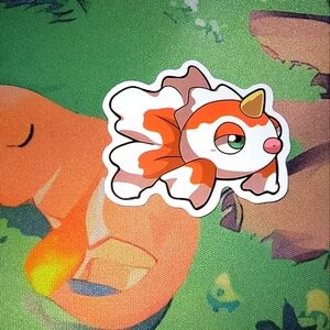 Pokemon Orange and Green Stationery Decor